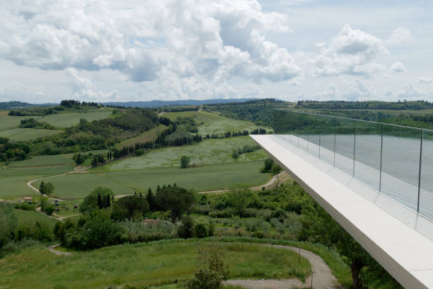 Terrazza panoramica sulla campagna della Valdera a Peccioli